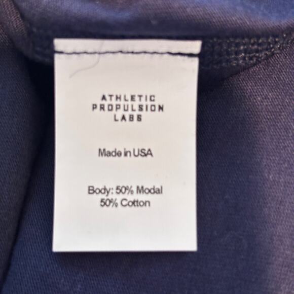 APL Mens Active The Perfect Tee Shirt Short Sleeve Crew Neck Navy Size Small - Picture 6 of 6